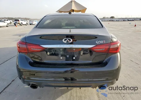 2018 Infiniti Q50 Red Sport 400 из США, поврежденный, VIN JN1FV7AP0JM460921